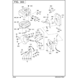EX40 - tłumik, zawory, rozrząd