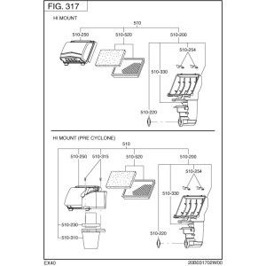 EX40 - kolektor ssący