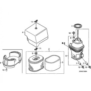 GX390 - kolektor ssący