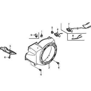 GX390 - osłona silnika