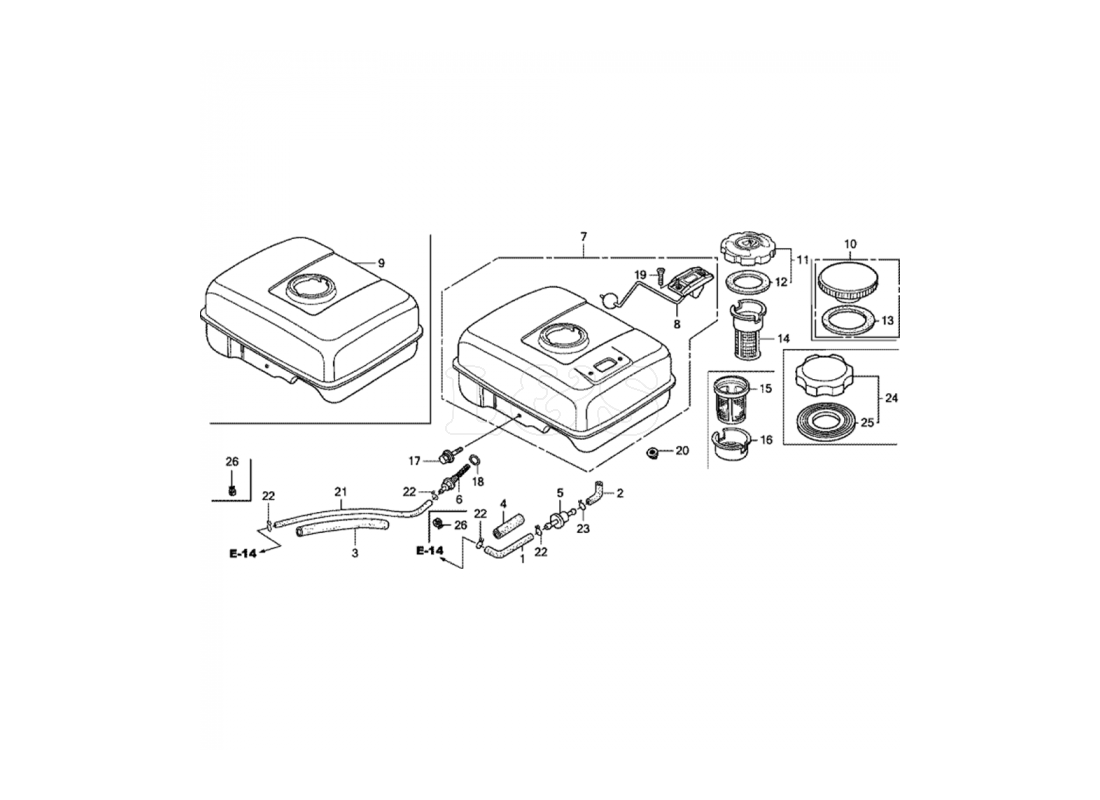 GX200 - zbiornik paliwa