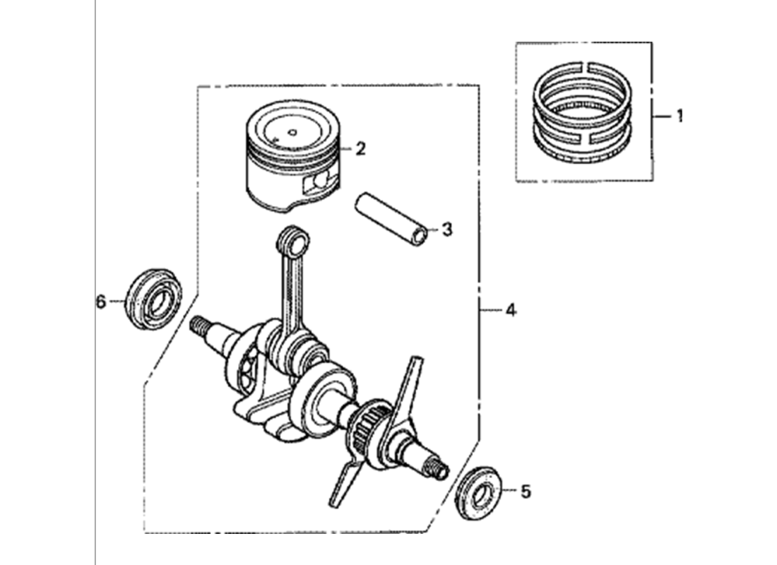 GX35 - układ tłokowy