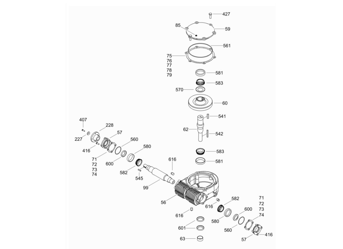 CRT36 - przekładnia lewa