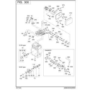 EH12 - głowica, rozrząd, kolektor ssący